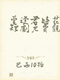 曾逢君时花照眼短剧免费观看