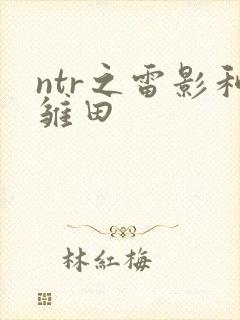 ntr之雷影和雏田