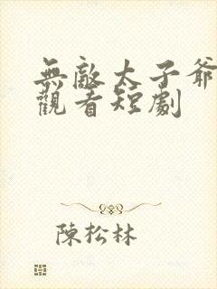 无敌太子爷免费观看短剧