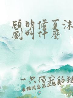 顾明修夏沫染短剧叫什么