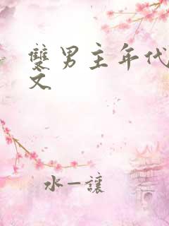 双男主年代重生文