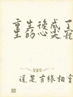 重生后成了陆先生的心尖宠全文免费阅读