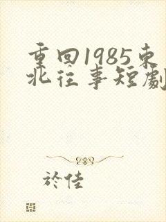 重回1985东北往事短剧在线观看