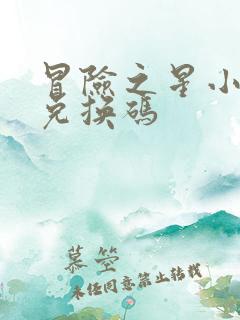 冒险之星小程序兑换码