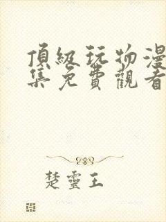 顶级玩物漫画全集免费观看下拉式