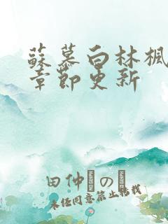 苏慕白林枫最新章节更新