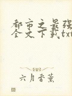 都市之最强狂兵全文下载txt