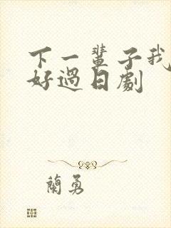 下一辈子我再好好过日剧