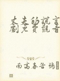 丈夫的谎言电视剧免费观看全集高清