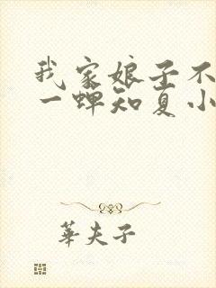 我家娘子不对劲一蝉知夏小说全集看