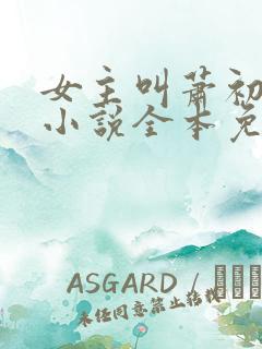 女主叫萧初然的小说全本免费阅读