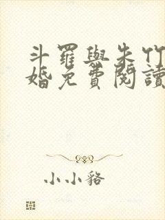 斗罗与朱竹清订婚免费阅读小说