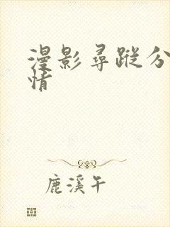 漫影寻踪分集剧情