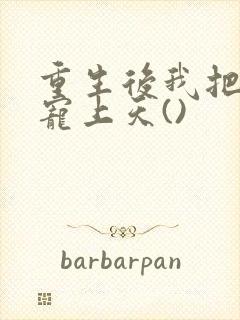 重生后我把丈夫宠上天()