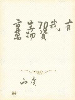 重生70我有亿万物资