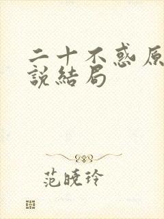 二十不惑原著小说结局
