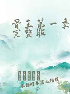 骨王第一季全集完整版