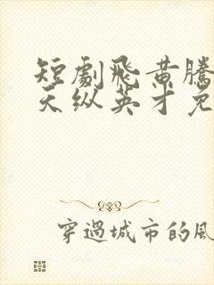 短剧飞黄腾达之天纵英才免费全集