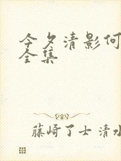 今夕清影何处寻全集