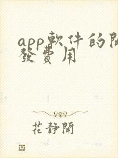 app软件的开发费用