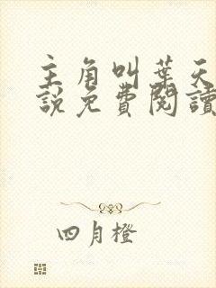 主角叫叶天的小说免费阅读