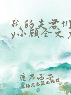 我的夫君们双by小顾全文免费阅读