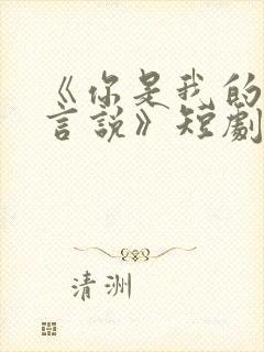 《你是我的不可言说》短剧