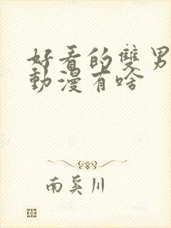 好看的双男主的动漫有啥