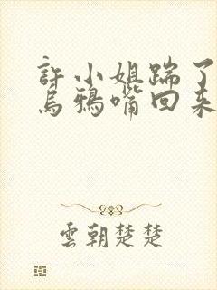 许小姐踹了渣男乌鸦嘴回来了免费阅读