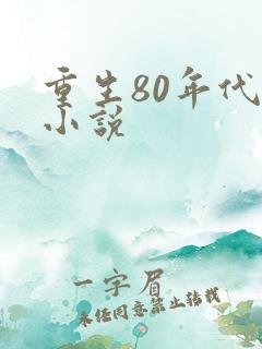 重生80年代的小说