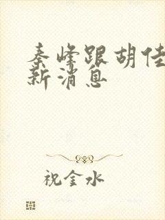 秦峰跟胡佳云最新消息