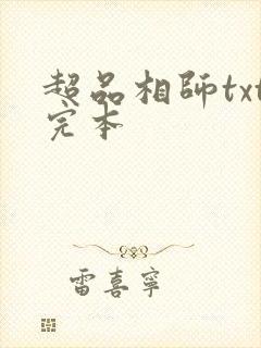 超品相师txt完本