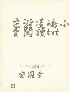 宋漪凌峤小说免费阅读txt