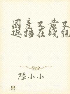 国产又黄又爽无遮挡在线观看