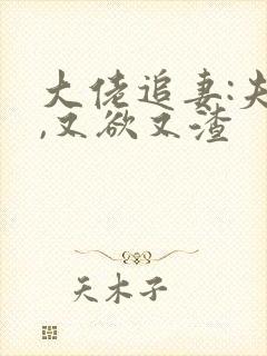 大佬追妻:夫人,又欲又渣