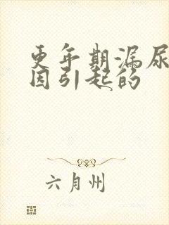 更年期漏尿的原因引起的