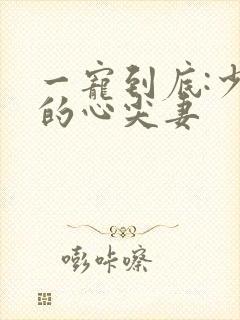 一宠到底:少爷的心尖妻