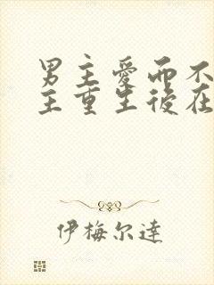 男主爱而不得女主重生后在一起的现言