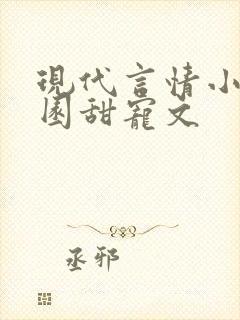 现代言情小说校园甜宠文