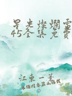 星光灿烂电视剧45全集免费观看