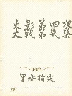 火影第四次忍界大战第几集