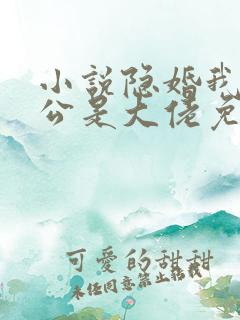 小说隐婚我的老公是大佬免费阅读