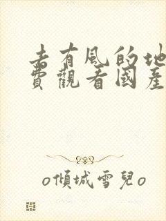 去有风的地方免费观看国产电视剧