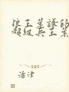 狼王叶谦的小说超级兵王叶谦