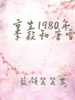 重生1980年李毅和唐雪电视剧