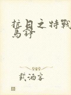 抗日之特战兵王马铮