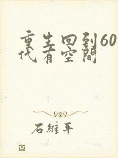 重生回到60年代有空间