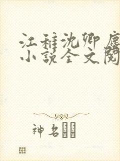 江稚沈卿尘免费小说全文阅读