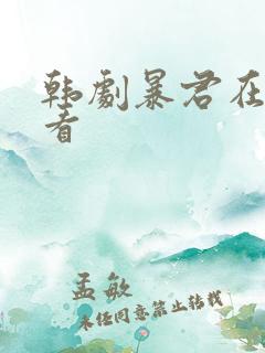 韩剧暴君在线观看