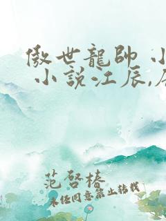 傲世龙帅 小说 小说江辰,唐楚楚